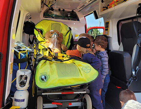 Visite &eacute;cole des Pompiers